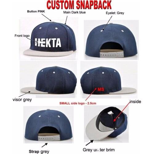 Free Shipping Custom Snapback Customize Snapback hats hiphop Baseball Cap 50 pcs per design per color Product time about 20 Days