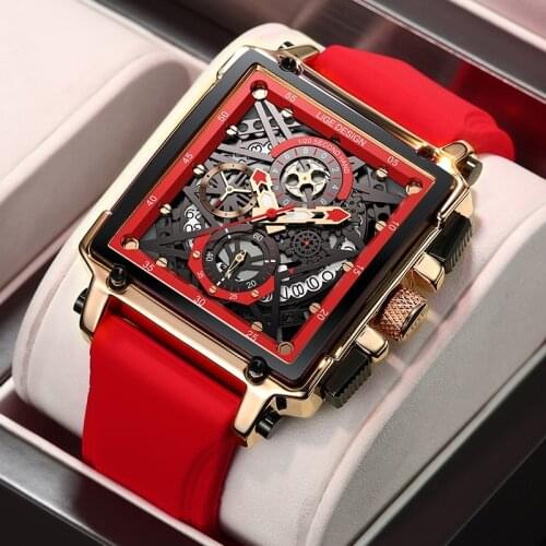 Men Watches 2021 New LIGE Top Brand Luxury Waterproof Quartz Square Watch For Men Date Sport Hollow Clock Male Relogio Masculino