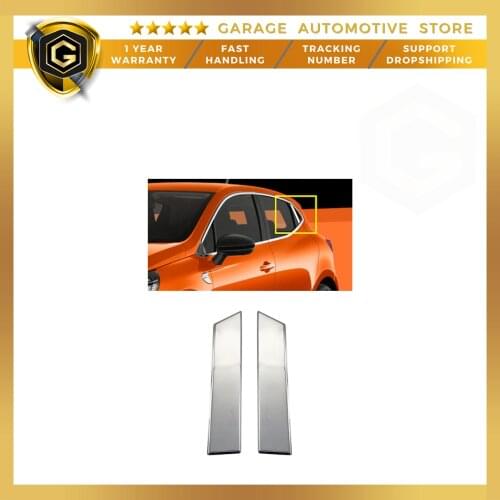 For Renault Clio 5 Stainless Steel Chrome Door Handle Back 2 Piece 2019 and Above