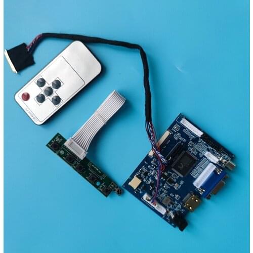 Kit Work for LTN156AT20-H01/LTN156AT20-W01 1366x768 Controller Board panel driver 2AV VGA AV LED HDMI LCD 40pin Screen remote