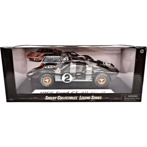 Diecast 1:18 Ford GT-40 1966 Alloy Car Model Metal Toy Vehicle Collection Gift Souvenir Collectible Show Decoration