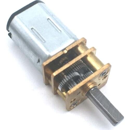 N20 DC 6V Micro Speed Gear Motor 40-3000RPM Reduction Gear Motor Mini Metal Electric Gear Reducer Motor for Car Robot Model