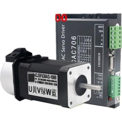 DC Brushless Servo Motor Driver Kit 64W 24VDC 0.2N.m NEMA17 1000 Line 3000rpm 42JSF630AS+MCAC706