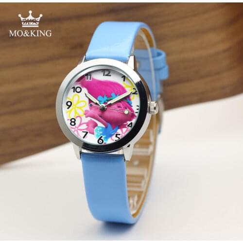 New Hot Sales Cute Flower elf Cartoon Watches Children Girls Women Crystal Dress Quartz Wrist Watch Montre Enfant Mix Color