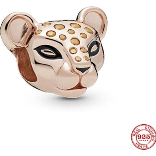 New Original Rose Gold Animal Diy Bead Fit European Pandora Charms Bracelet Bangles Jewelry Diy Accessories P696