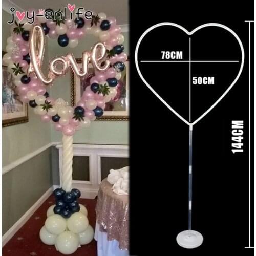 Heart balloon stand arch frame balloons wreath ring for Wedding decoration Bridal Shower Engagement parties Valentines Day deco