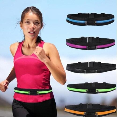 Running Waist Bag Pocket Jogging Portable Waterproof Cycling Bum Bag Outdoor Phone Anti-theft Pack Girl Womens Belt Bags
