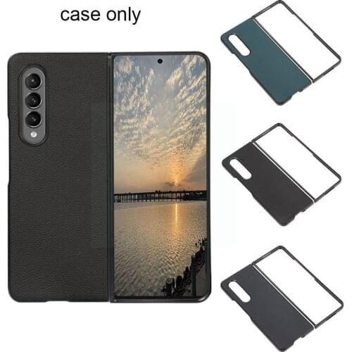 Shockproof Carbon Fiber Pattern Bumper Coque Shell Hard Phone Z Housing 5G Galaxy Case Fundas Cover Fold2 PC Case For Samsu H1O9