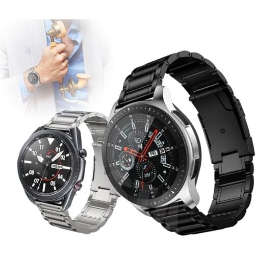 22mm Band For SAMSUNG Galaxy Watch 46mm galaxy watch 3 45mm/Gear S3 Frontier/S3 Classic Titanium Alloy For Amazfit GTR straps