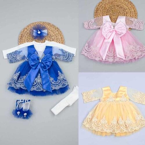 Girl Baby Suit New Born Dress Clothing Evening Gown 5 Pieces Special Occasion Girls Babies Toddler Outfits Clothes Set Model