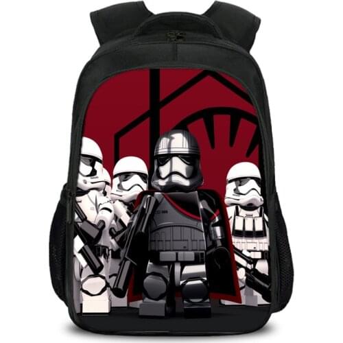 2021 New 3D Backpack Star Wars Printing Fashion Cartoon Characters Cool School Backpacks for Kids Mochila Infantil Menina