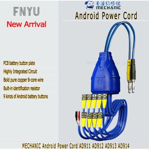 Android power cord MECHANIC AD911 AD912 AD913 AD914 For Huawei Xiaomi OPPO Samsung Meizu Sony and other Android boot cords