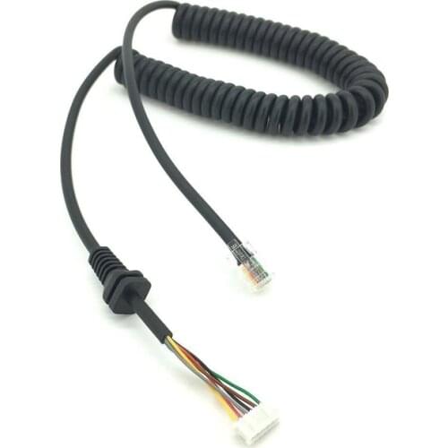 Replacement Speaker Mic Microphone 6 pin Plug Cord Cable for Yaesu MH-48A6J FT-100D FT-2800 FT-7800 FT-8800 FT-8900 Mobile Radio