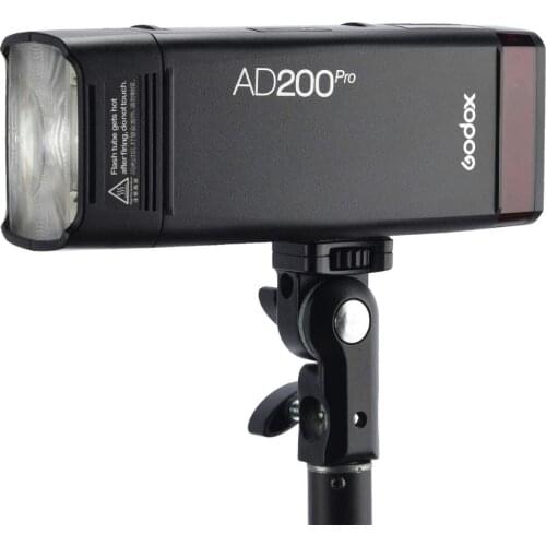 Godox AD200 Pro AD200Pro 200Ws 2.4G Flash Strobe 1/8000 HSS 500 Full Power Flashes 0.01-2.1s Recycling 2900mAh Battery