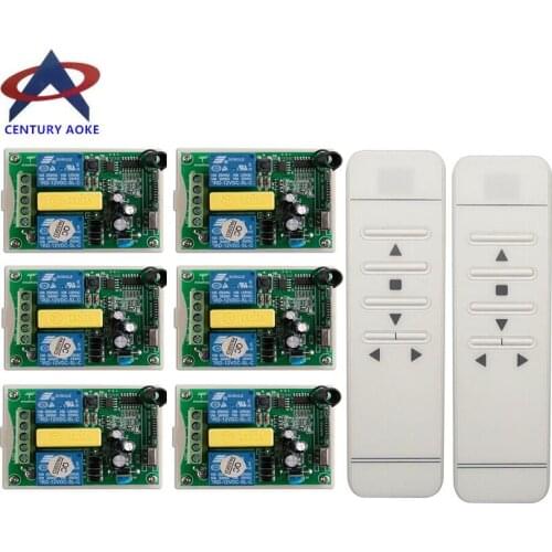 Tubular motor garage door / projection screen / shutters AC 220 V RF Wireless Remote Control switch Digital display screen