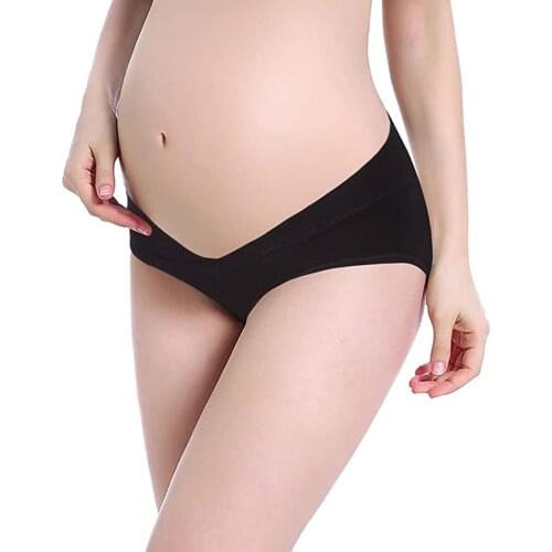 6 Pcs Maternity Pregnant Panties For Woman Underwear Low Waist V Shaped Cotton Pregnancy Postpartum Panties Cotton Panties Panty