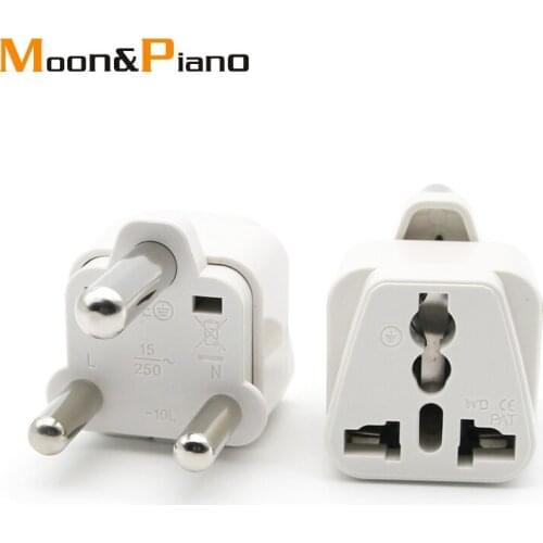 1 PC Hot Sale Universal UK/US/EU/AU to South Africa 3 pin Travel Power Adapter Plug 15A 250V Electronic Device Charging