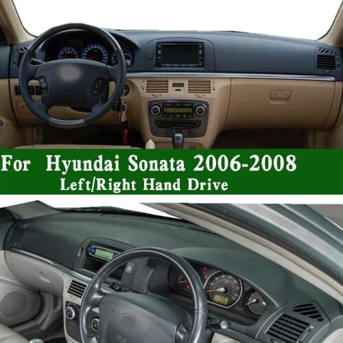 Fits Hyundai Sonata GLS LX NF 6MK 2006 2007 2008 Dashmat Dashboard Cover Instrument Panel Protective Pad Dash Mat Carpet Suede