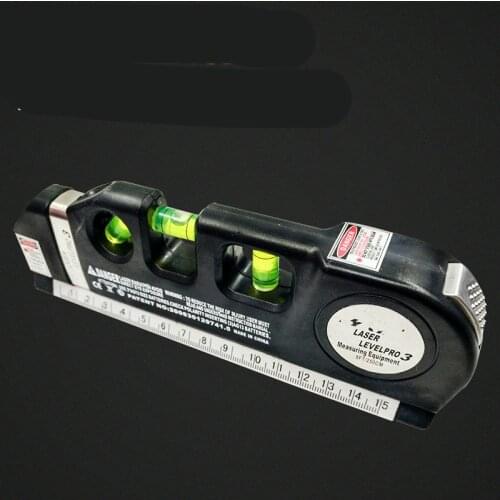 4 in 1 multi function laser rangefinder Infrared Line Laser Level Tape Measure 2.5 meter aluminum seat