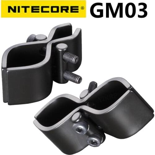 NITECORE Flashlight Accessories ALUMINIUM ALLOY Gun Mount GM03 Rifle Sh0tgun Barrel Mount Suitable for SRT7GT MT40GT MH25gt MH41