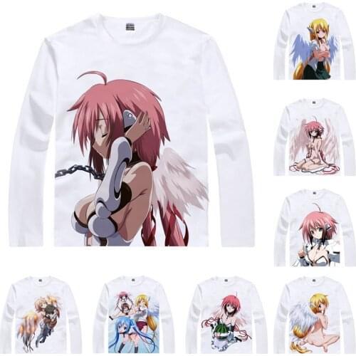 Coolprint Anime Shirt Sora no Otoshimono T-Shirts Multi-style Long Sleeve Heavens Lost Property Ikaros Cosplay Motivs Shirts