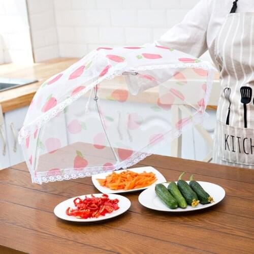 Aprince Creative Lace Anti-Fly Table Cover Food Cover Dustproof Folding Food Dish Cover