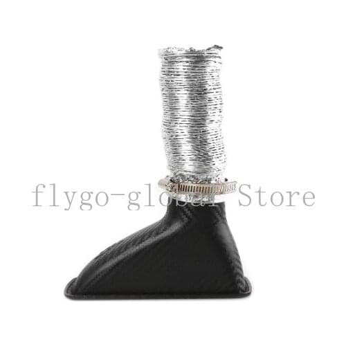 Carbon Fiber Look Car Front Bumper Turbo Air Intake Pipe Turbine Inlet Pipe Air Funnel Kit Auto Cold Air Intake System Kit