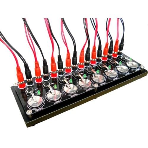 BC-8 Eight-channel Button Battery Test Fixture Alligator Clip Cable