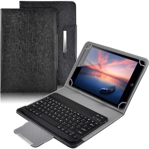 Wireless Bluetooth Keyboard For Tablet PU Leather Case Stand Cover +OTG+pen For Pad 7 8 Inch 9 10 Inch For IOS Android Windows