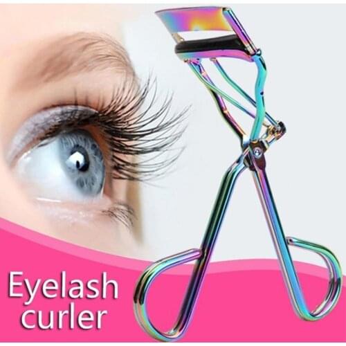 1 Piece Protable Colorful Eyelashes Curler Tweezer Curling Eye Lashes Clip Cosmetic Beauty Makeup Tool