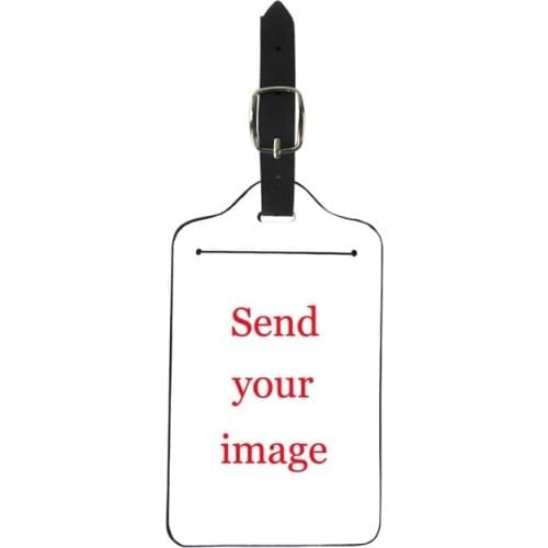 NOISYDESIGNS Custom PU Leather Luggage Tag Cover Travel Accessories Suitcase ID Address Holder Baggage Boarding Tags Portable