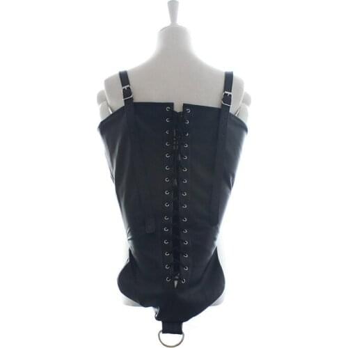 Black / Red Single Behind Arms Restraints Bag Sex Toys For Women Harness Fetish Bondage Roleplay Game Gloves