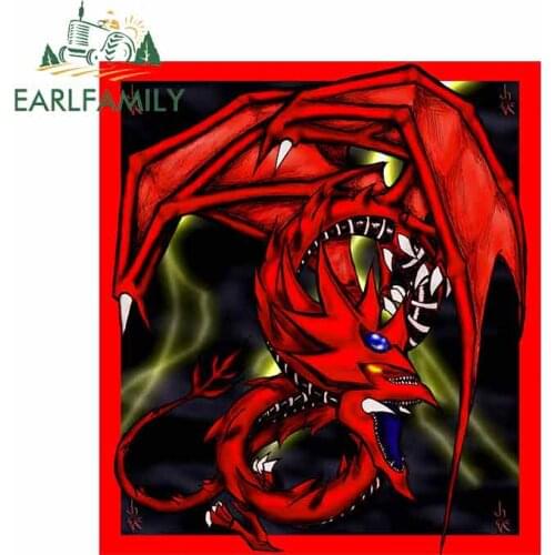 EARLFAMILY 13cm x 12.5cm for Duel Monsters Bumper Window Stickers Vinyl Car Wrap Anime Waterproof Scratch-proof Windshield Decal