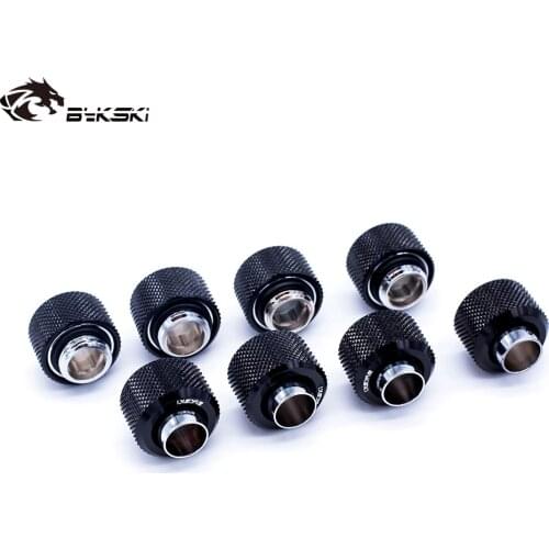 Bykski Fitting use Inside Diameter 9.5+ Outside Diameter 12.7mm Hose 3/8"IDX1/2"OD Tubing Hand Compression Connector Fitting