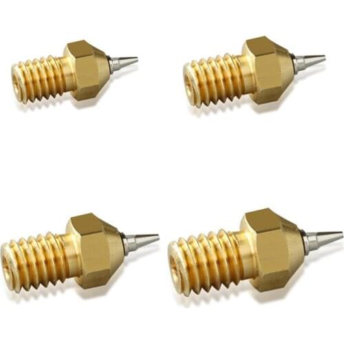 0.2/0.3/0.4/0.5mm for 3D Printer E3D Mk8 Nozzles Wear-Resistarnt Brass Nozzle 50LA