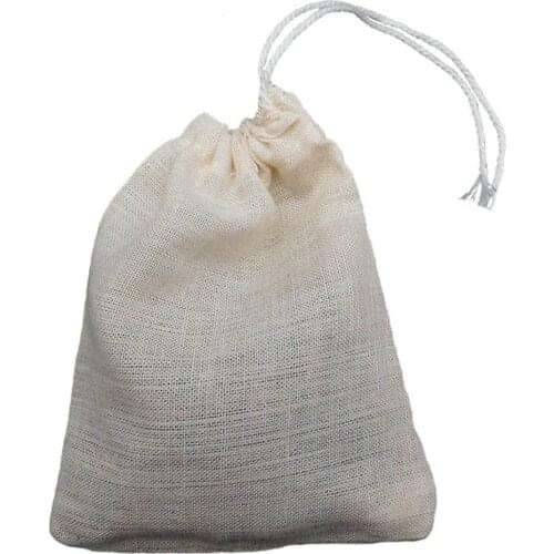 Cotton Bag Soup Filter Coffee Filter Cheese Cloth Muslin Pouch Food Strainer Soya Drainer Mesh Empty Tea Bag