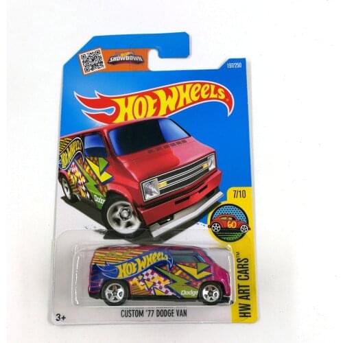 2016 Hot Wheels 1:64 Car CUSTOM 77 DODGE VAN Collector Edition Metal Diecast Cars Collection Kids Toys Vehicle For Gift