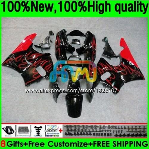 Red flames Kit For HONDA CBR 893RR CBR900RR CBR893RR 89 90 91 92 93 149BS.22 CBR900 CBR893 RR 1989 1990 1991 1992 1993 Fairing