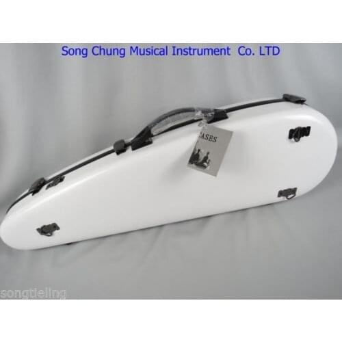 Best Rare model glass fiber violin hard case,2 bow holders,fine workmanship
