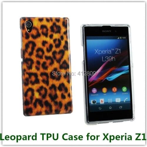 Fashion Sexy Animals Skin Leopard Zebra Printed Soft TPU IMD Cover Case for Sony Xperia Z1 L39h Honami C6906 C6943