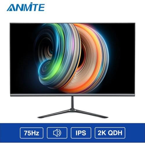 Anmite 24 Inch 2K 2560*1440 QHD Slim Ps4 LCD Computer Game Monitor Athlete Chicken Ips Screen