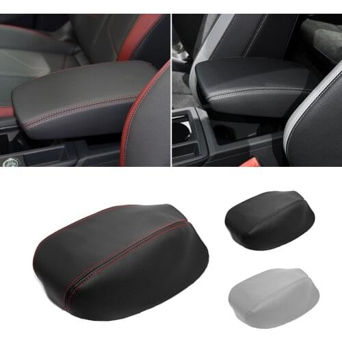 Soft Leather Armrest Pad Cover For Audi Q3 2019 Car Interior Center Control Armrest Box Cover Sticker Trim