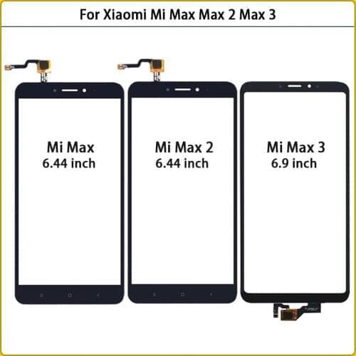 New For Xiaomi Mi Max Max 2 Max2 Touch Screen Panel Digitizer Sensor LCD Front Glass For Xiaomi Max 3 TouchScreen Replacement