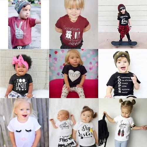 Newest Baby Boys T-Shirts Children Tops Cotton Baby Girl Clothes Toddler Tees Kids T Shirt Jerseys Infant Clothing 1 2 3 Years