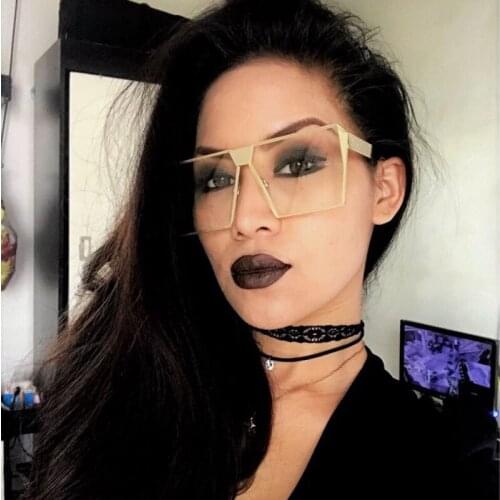 Yellow Sunglasses Women Men Square Glasses HD Ocean Lens Alloy Frame Light Mirror Ladies Sun Glasses Oculos De Sol Feminino 2018