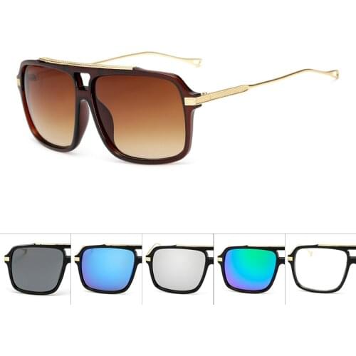 Brand Oversized Men mach one Sunglasses Women Flat Top Sun Glasses Square Male retro de sol female sunglasses for men women