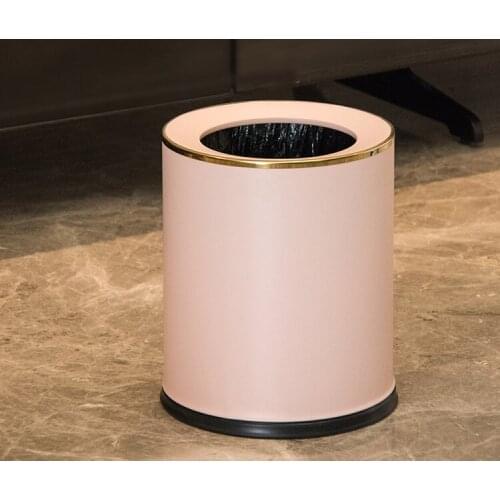 Light luxury and simple dustbin with double net inside and outside