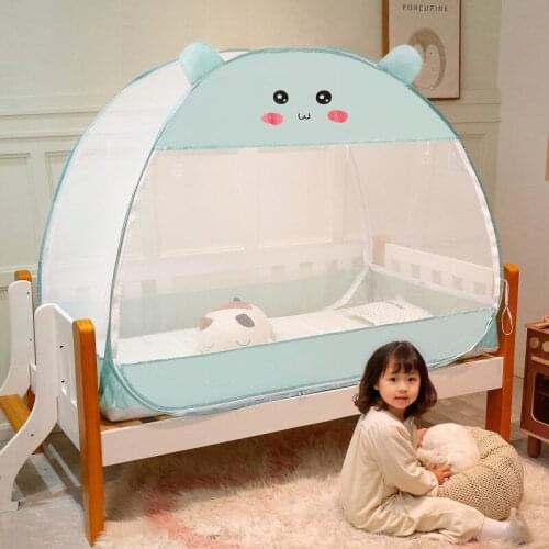 Three-door Foldable Yurt New Childrens Mosquito Net Magic Free Installation of Mosquito Net