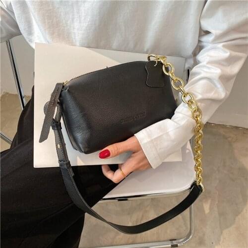 Women trendy one-shoulder small square bag texture chain ladies messenger bags shoulder messenger handbag simple wild handbag