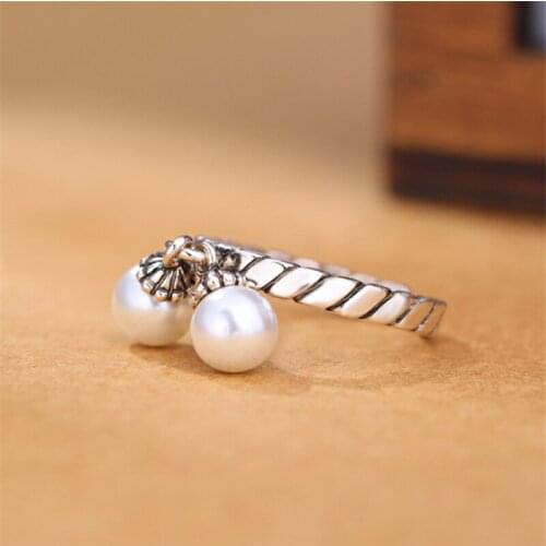 Woman rings punk pearl women vintage adjustable open ring ladies accessories jwelry for women egypt KJZ0033